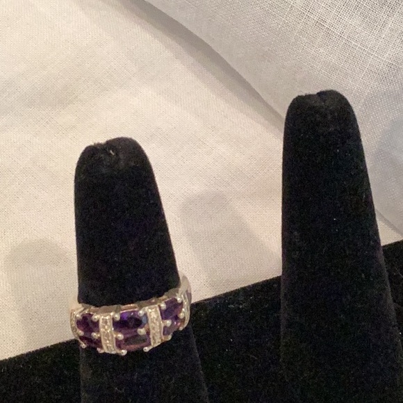 Amethyst silver ring - Picture 5 of 7